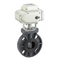 ZHIXIN/智昕塑料電動(dòng)蝶閥電動(dòng)UPVC蝶閥