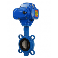 電動鑄鐵對夾式蝶閥D971X-16