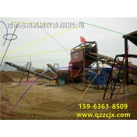 砂卵石破碎制砂機(jī).風(fēng)化砂水洗處理.沙包土輪式洗砂機(jī)
