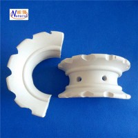 廠家供應高效耐高溫陶瓷散堆填料價格 50mm陶瓷異鞍環填料