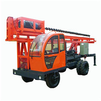 湖南 拖拉機鉆孔機 電線桿挖坑機 小型打樁機