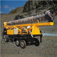 湖北武漢 光伏長螺旋打樁機 履帶螺旋光伏打樁機 光伏鉆孔機