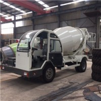 移動混凝土攪拌一體車 多功能自動上料鏟斗攪拌車