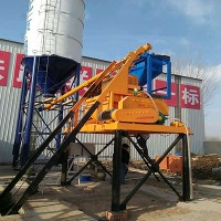 HZS35型簡易攪拌站 建小型混凝土攪拌站的注意事項