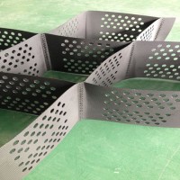 河渠河道治理護岸蜂巢約束系統 黑色植草護坡綠化蜂巢格室