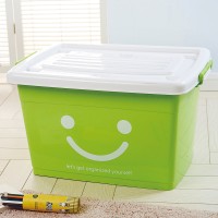 旺鵲特大號(hào)滑輪塑料收納箱雜物整理箱有蓋