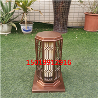 立柱墻燈玫瑰金矮柱燈售樓處庭院柱子燈戶外大門柱頭燈中山燈具廠