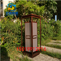 中山燈具廠定制戶外落地?zé)舨讳P鋼矮柱燈售樓處庭院柱頭燈大門燈