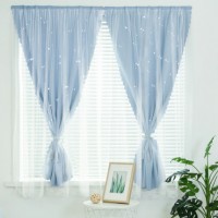 蘭迪莉免打孔安裝粘貼式遮光遮陽(yáng)布臥室飄窗簡(jiǎn)易網(wǎng)紅款