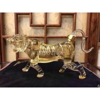 老虎造型玻璃酒瓶虎骨酒工藝酒瓶創(chuàng)意虎王酒威士忌玻璃瓶xo酒瓶