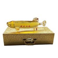 金龍魚造型玻璃酒瓶大鯉魚工藝酒瓶手工玻璃大魚造型威士忌酒瓶