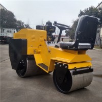 出售壓路機草坪溝槽壓實機座駕式雙輪壓路機