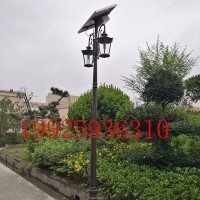 公司花園庭院照明燈戶外太陽能防水路燈型材鋁手工拉絲特色庭院燈