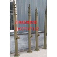 手動一體升降避雷針 防繞擊雷升降避雷針揚博車載監控升降桿