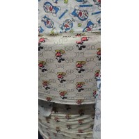 福建廠家直銷水刺無紡布 新年款卡通圖案一次性口罩用布