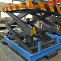 山東煙臺固定小型裝卸臺剪叉式升降機液壓上貨臺