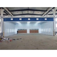 多功能移動伸縮噴漆房，廢氣處理設備