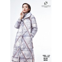 深圳中大淑大碼女裝歌帝雅思羽絨服刺繡工藝走份批發