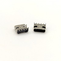 TYPE-C母座 4p 板上 四腳插板