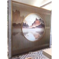 定制不銹鋼屏風玄關花格隔斷廠家
