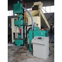 鑫源牌全自動鋼屑壓塊機鋁屑液壓成型機成型密度快l
