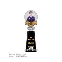警局表彰獎杯*美逆行者2021抗疫紀念品定做個人榮譽獎杯制作