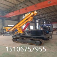 履帶式光伏打樁機 公路地基打樁機 光伏防洪打樁機