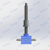 SJ系列蝸輪蝸桿聯(lián)動升降器立式螺旋滾珠絲桿升降機